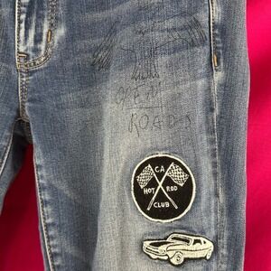 Graffiti Patch Novelty Jeans American Eagle Women's 8 Jegging Indie Sleaze Denim